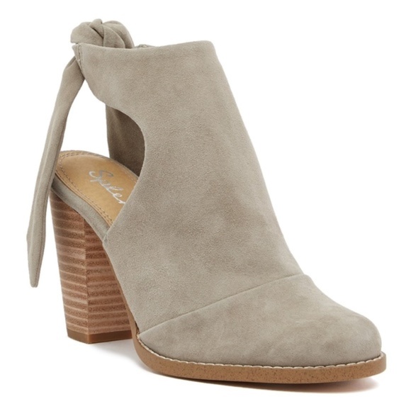 Splendid Shoes - Splendid Danae Stacked Heel Bootie Pearl Gray